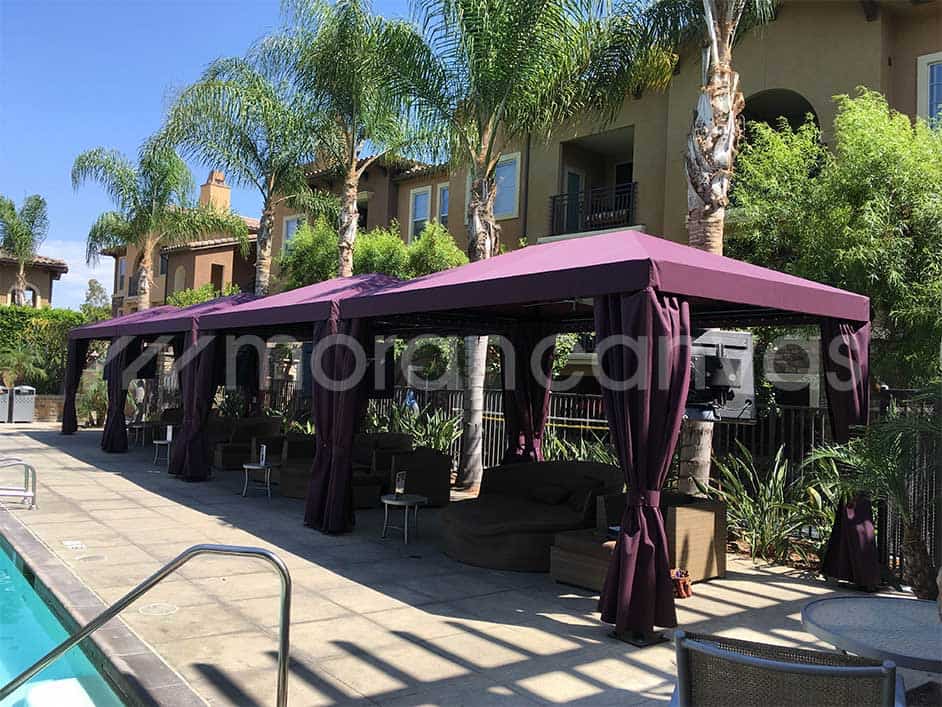 Commercial Pool Cabanas by Moran Canvas Products
