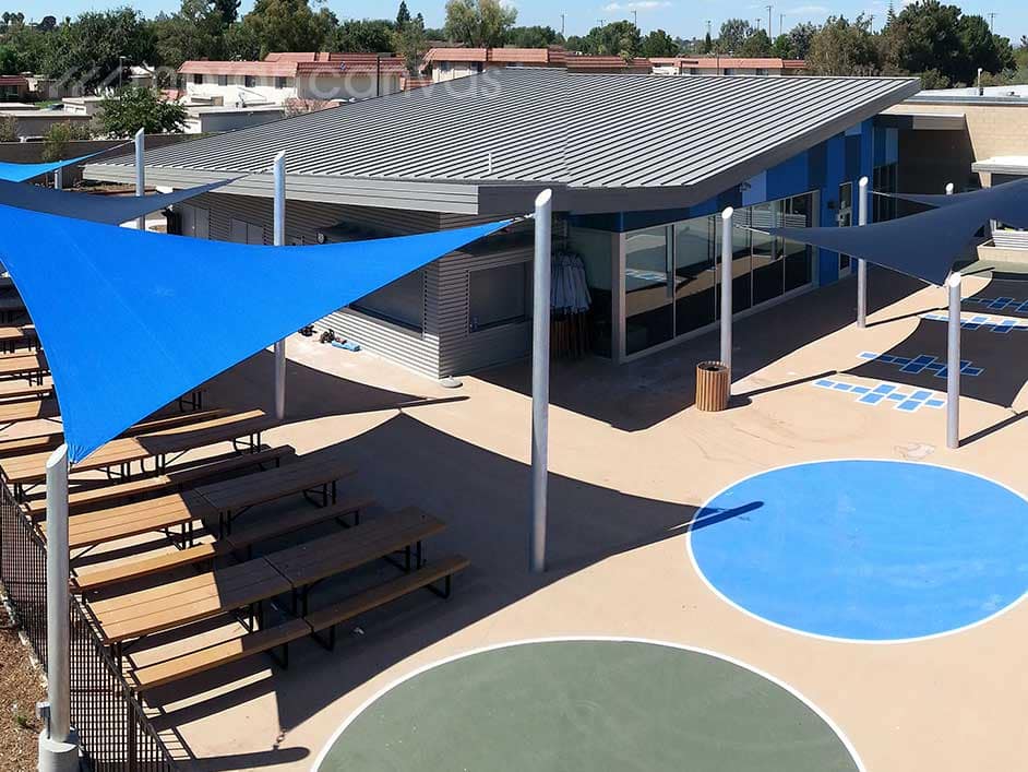Shade Sails For School in San Diego